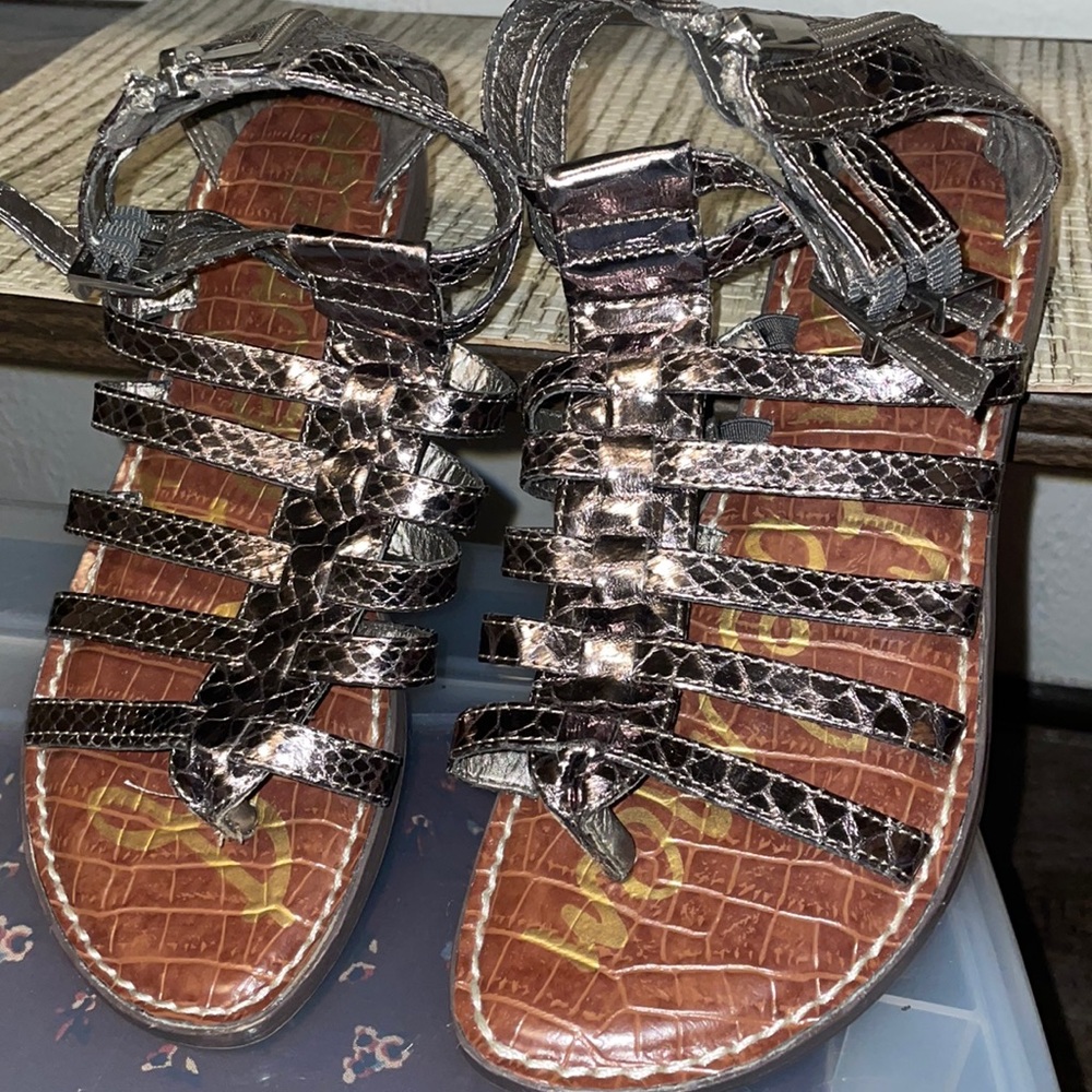 Sam Edelman gladiator bronze sandals